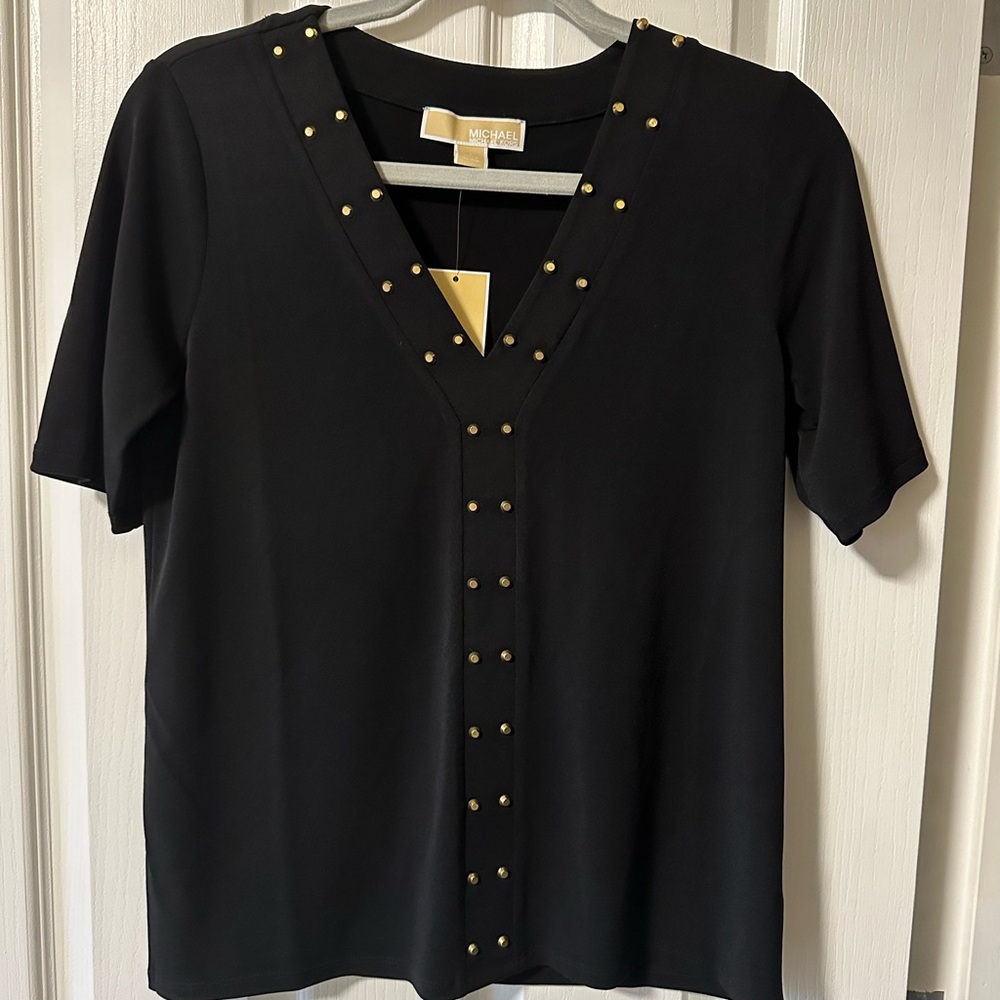 Michael Kors Black Blouse SZ Small